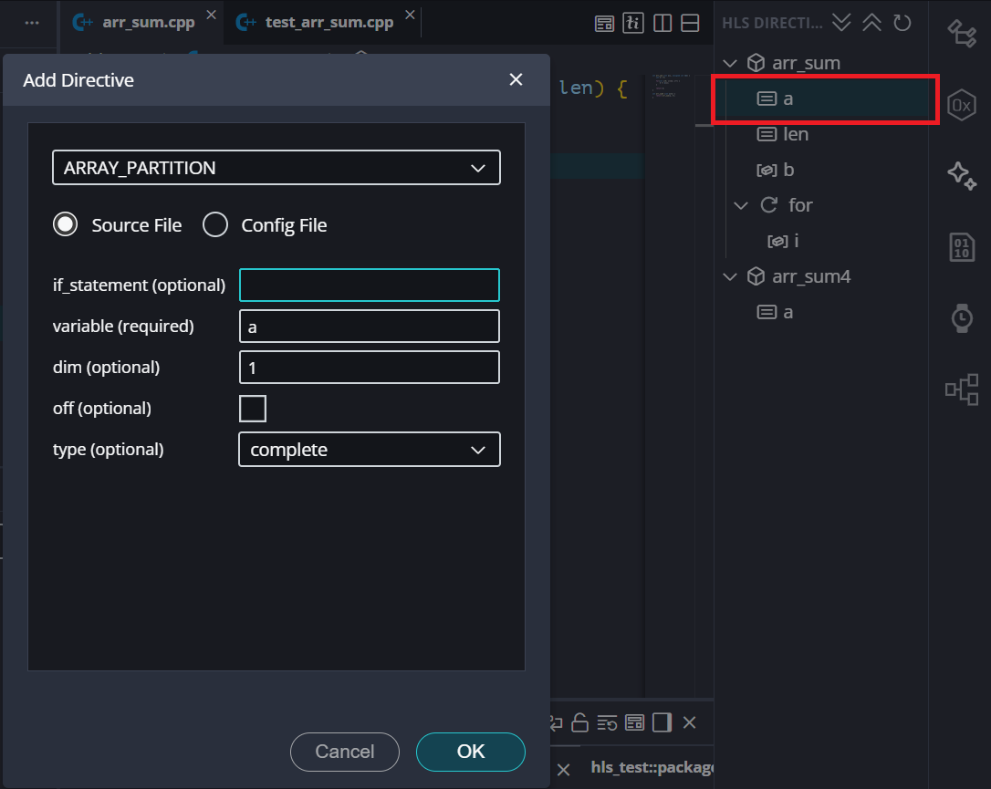 First Attempt at High Level Synthesis