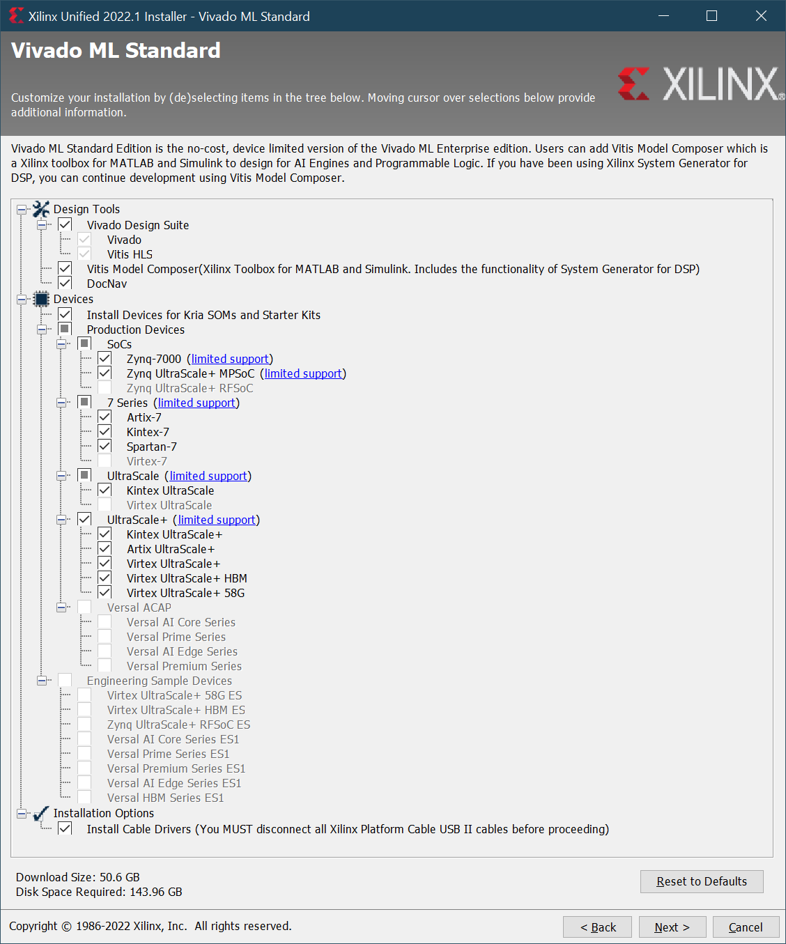 Installation Dialogue Box Response Getting Started with FPGA and VHDL
